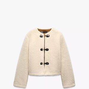 Zara - double faced toggle jacket